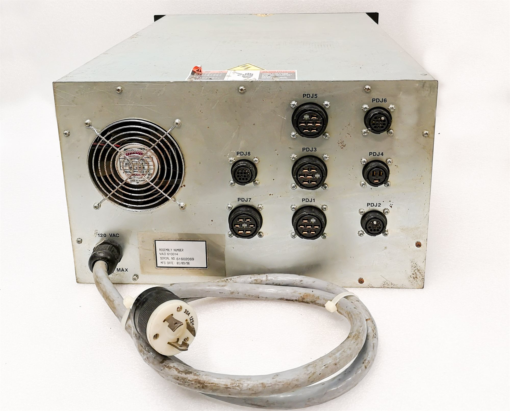 ハッピー 12425 APPLIED MATERIALS POWER SUPPLY DRAWER-5200, P/N: 0190-35076